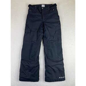 Columbia Bugaboo Omni-Tech Snow Pants Kids Large 14/16 Black Insulated Ski